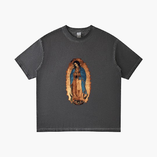 Our Lady Of Guadalupe Catholic Mary Image Gradient T Shirts