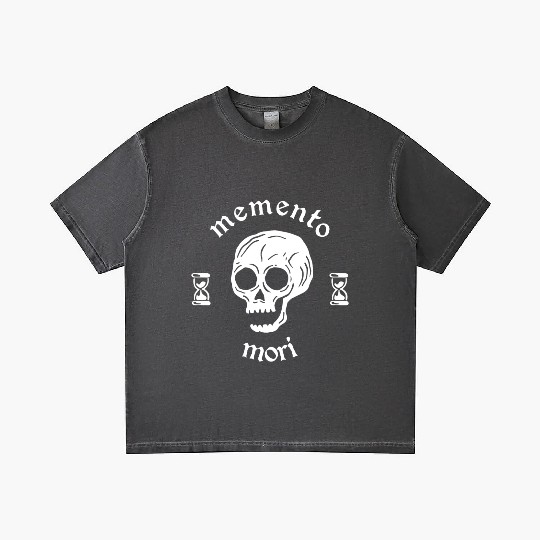 memento mori White Gradient T Shirts