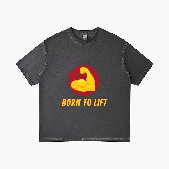 BORN TO LIFT GYM WORKOUT ACHIEVEMENT Gradient T Shirts