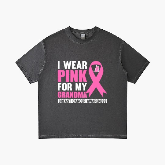 I Wear Pink For My Grandma Breast Cancer Awareness Gradient T Shirts