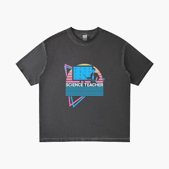 Science Teacher Retro Gradient T Shirts