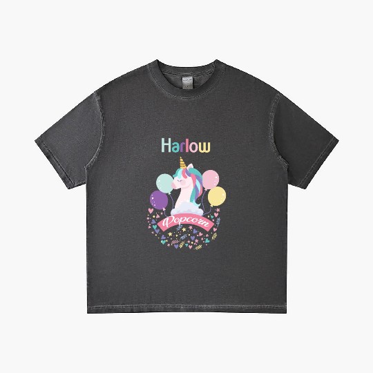 Harlow And Popcorn Merch Popcorn The Pony Gradient T Shirts