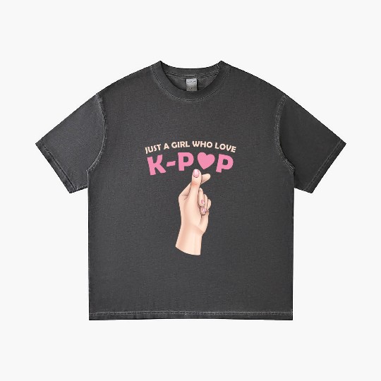Just A Girl Who Loves K-Pop Gradient T Shirts