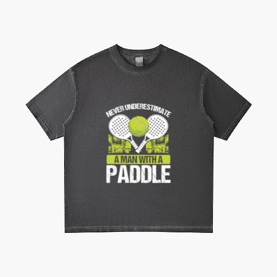 Paddle Tennis Player Match Never underestimate Gradient T Shirts