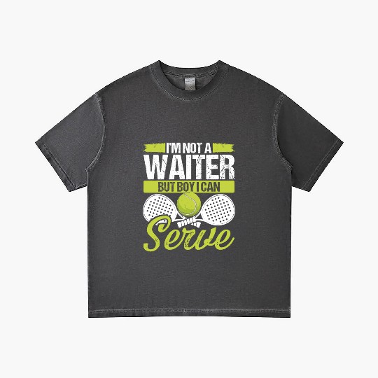 Paddle Tennis Player Match Not a Waiter Serve Gradient T Shirts