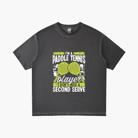 Paddle Tennis Player Match Second Serve Team Gradient T Shirts