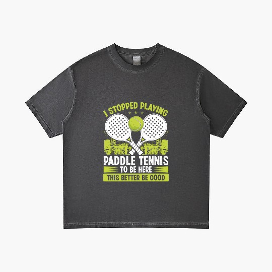 Paddle Tennis Player Match Stopped Playing Balls Gradient T Shirts