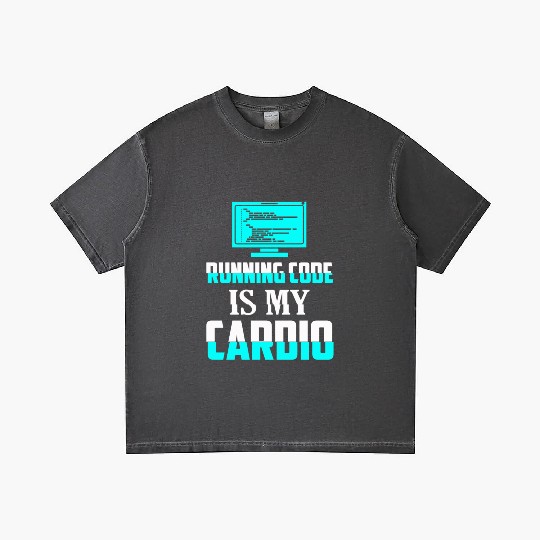Running Code Is My Cardio Coding Software Gradient T Shirts