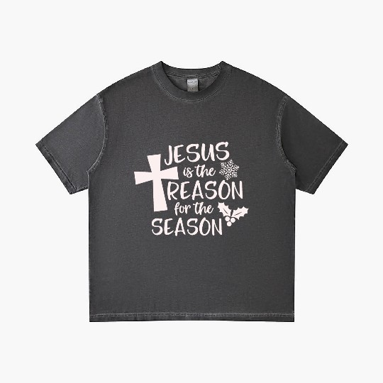 Jesus is The Reason for the Season Candy Christian Gradient T Shirts