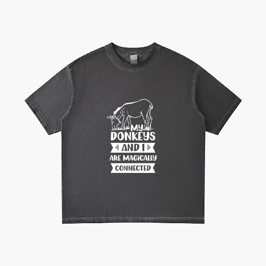 My Donkeys And I Are Magically Connected Donkey Gradient T Shirts