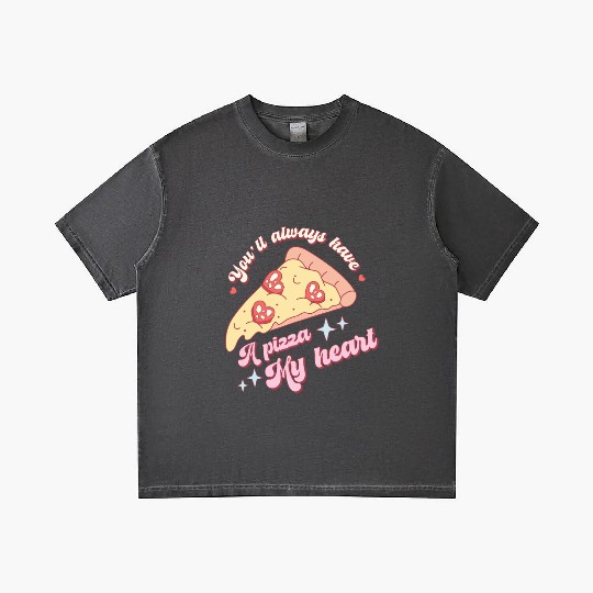 Pizza My Heart Valentines Day Gradient T Shirts