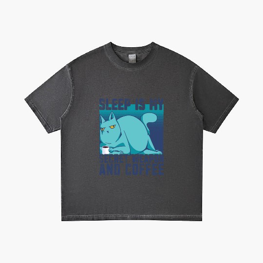 Cat Drinking Coffee Tired I Need Coffee Gradient T Shirts