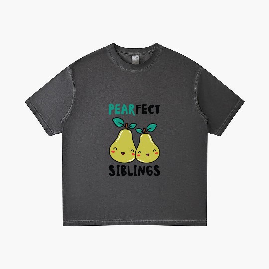 Siblings Pear Fruit Big Brother Sister Goals Gradient T Shirts