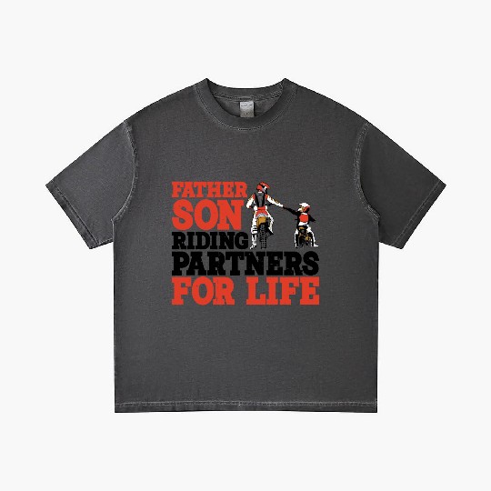 Father Son, Riding Partners For Life 3 Gradient T Shirts