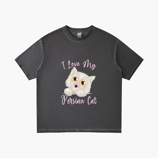 Persian Cat I Love My Persian Cat Gradient T Shirts