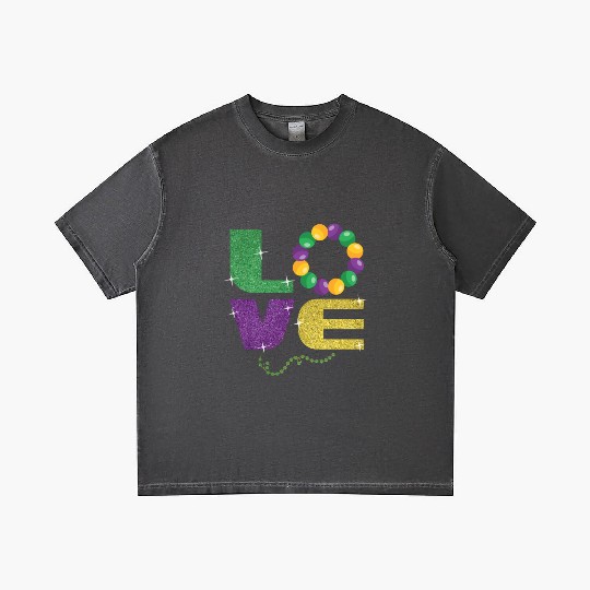 Love New Orleans Festival Parade Beads Mardi Gras Gradient T Shirts