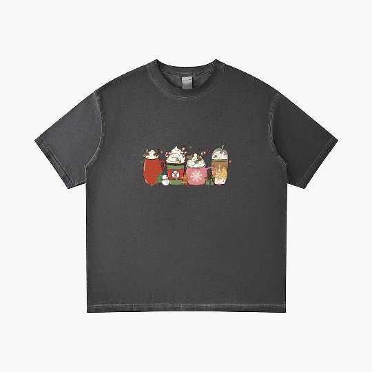 Hot Chocolate Cup Peppermint Mocha Gradient T Shirts