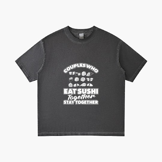 Sushi Couple Gradient T Shirts