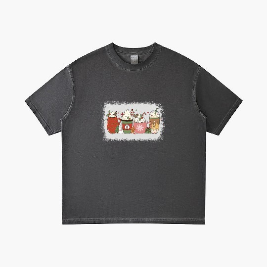 Christmas Hot Chocolate Peppermint Mocha Gradient T Shirts
