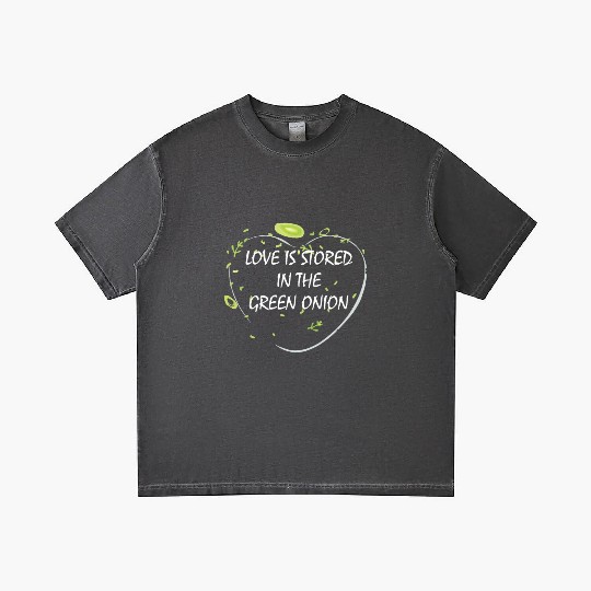 Love is stored in the green onion Gradient T Shirts