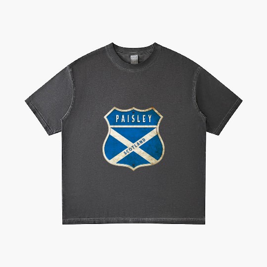 Paisley Scotland coat of arms flag design Gradient T Shirts