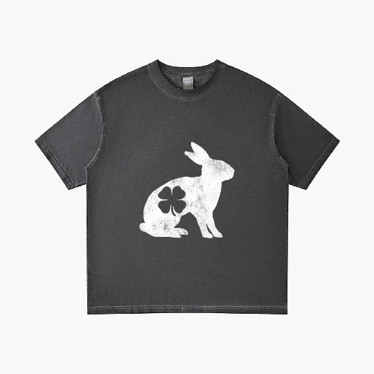 St Patrick's Day Rabbit Bunny Irish Green Shamrock Gradient T Shirts