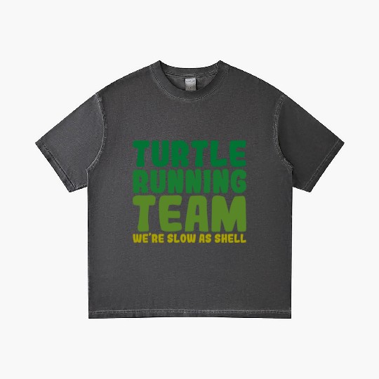 Turtle Running Team, We're Slow As Shell Gradient T Shirts
