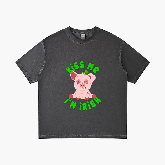 St Patricks Day Year of the Pig Shenanigan Piglet Gradient T Shirts