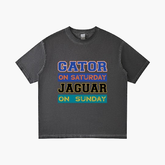 Gator On Saturday Jaguar On Sunday Jacksonville Fo Gradient T Shirts