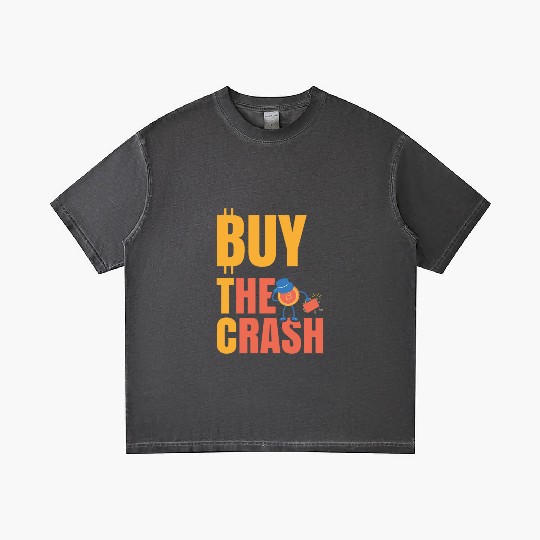 BTC Buy The Crash Crypto Bitcoin Gradient T Shirts