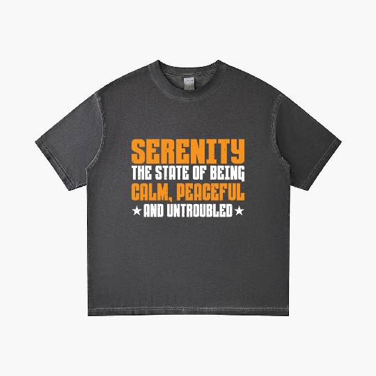 Serenity, Being Calm, Peaceful, And Untroubled 3 Gradient T Shirts