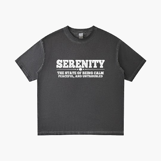 Serenity, Being Calm, Peaceful, And Untroubled 4 Gradient T Shirts