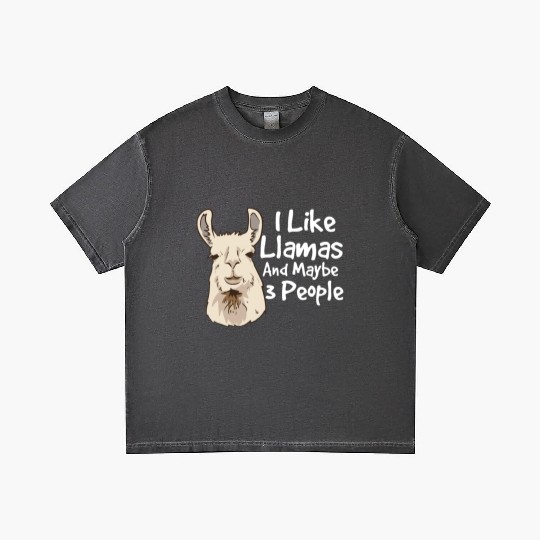 I like llamas and maybe 3 people llama saying Gradient T Shirts