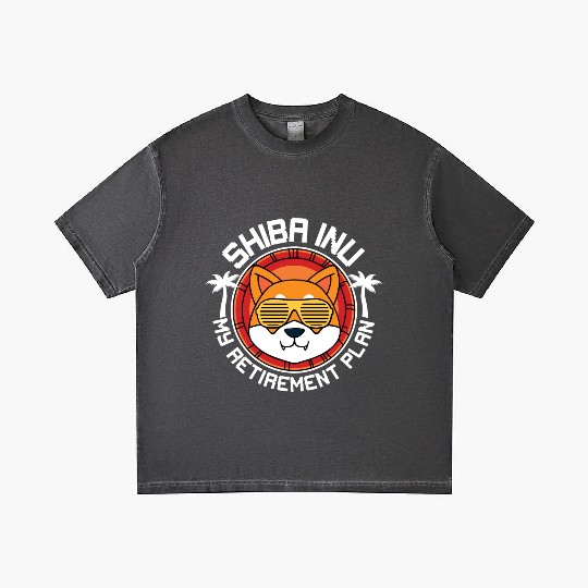 Shiba Inu My Retirement Plan Gradient T Shirts