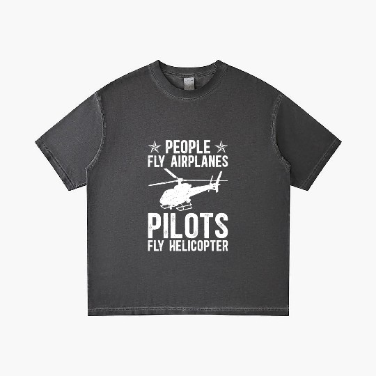 PEOPLE FLY AIRPLANES PILOTS FLY HELICOPTER Gradient T Shirts