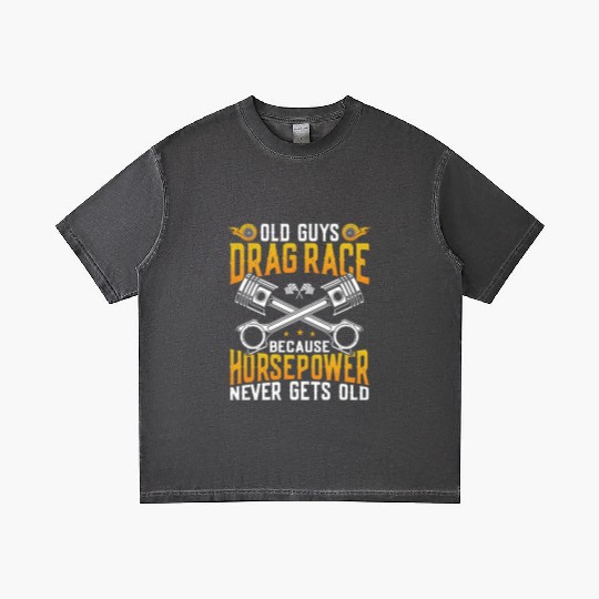 Drag Racing Race Car Old Guys Drag Gradient T Shirts