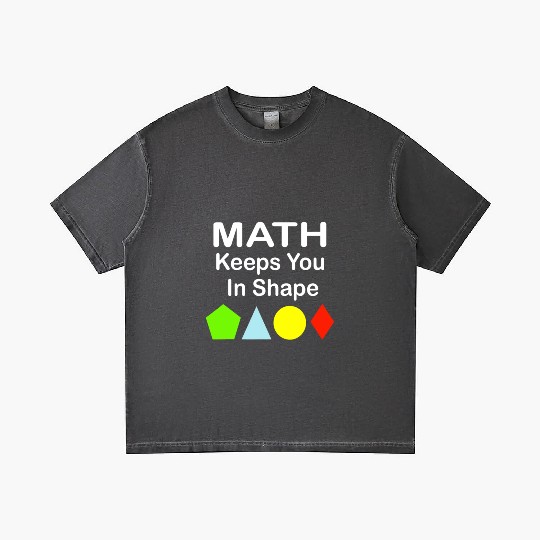 Math Keeps You In Shape Funny Math Teacher Workout Gradient T Shirts