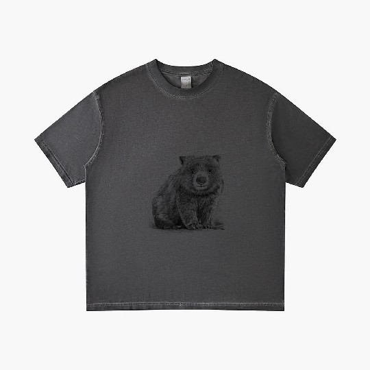 Realistic wombat handrawn Gradient T Shirts