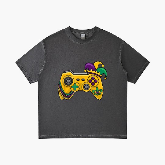 Mardi Gras Video Game Controller Jester Hat Kids B Gradient T Shirts