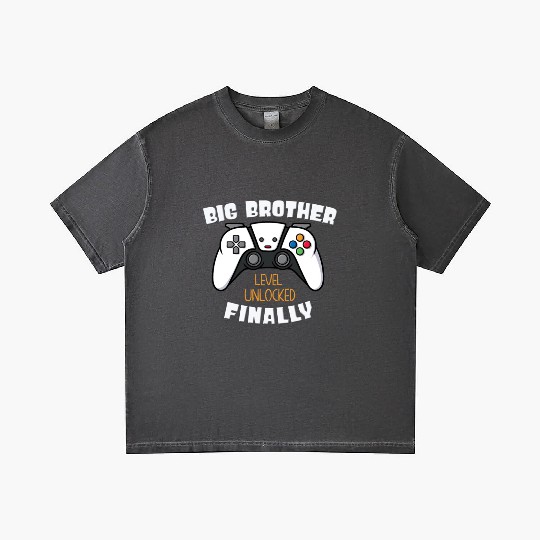 Big Brother Finally Big Bro Gamer Promoted Son Gradient T Shirts