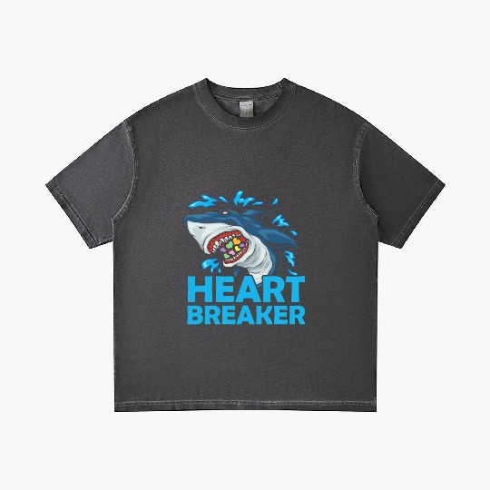 Heartbreaker Shark Anti-Valentine's Day Solo Gradient T Shirts