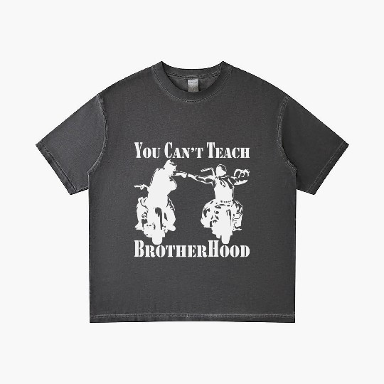 You Can’t Teach Brotherhood Biker ©WhiteTigerLLC. Gradient T Shirts