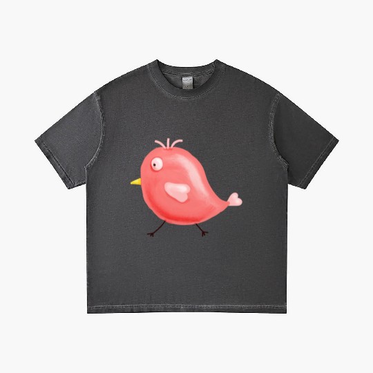 painting bird Gradient T Shirts