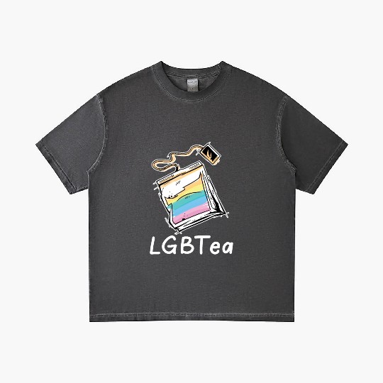 Cute LGBTea Funny Teabag Rainbow Aesthetic Pride M Gradient T Shirts