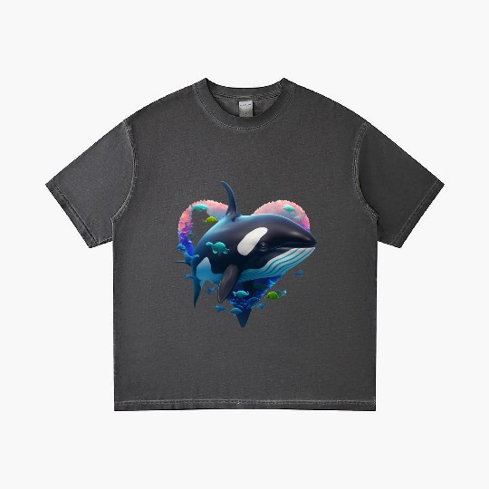 Orca Is My Valentine Gradient T Shirts