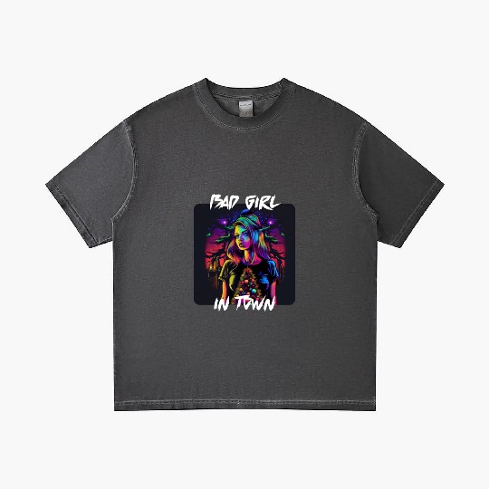 Bad girl in Town 4 Gradient T Shirts