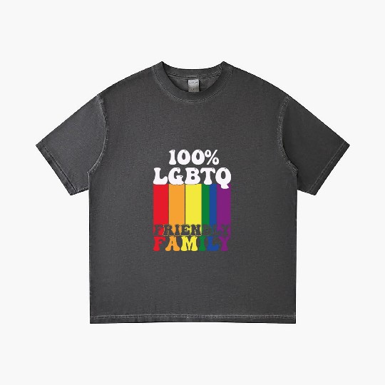 LGBTQ Friendly Family Gay Pride Month Rainbow Gradient T Shirts