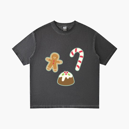 Cute Gingerbread Man Candy Cane and Christmas Gradient T Shirts