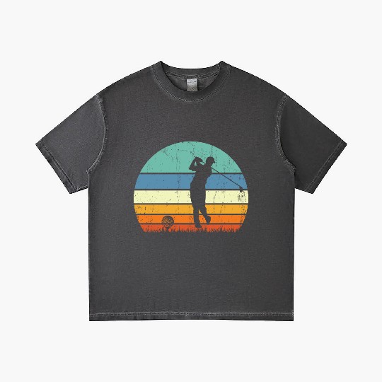 Retro vintage Golf Gradient T Shirts