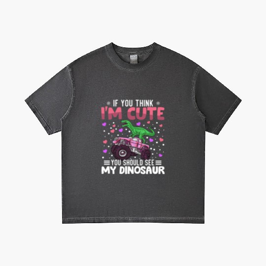 Dinosaur Heart Valentine's Day Animal For Womens Gradient T Shirts